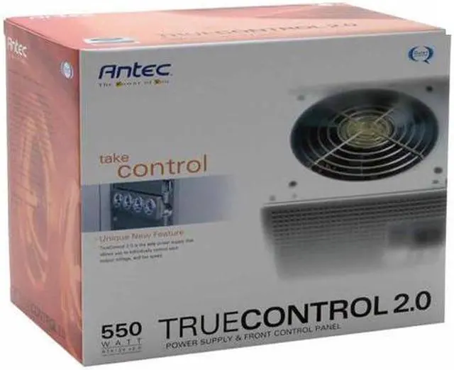 Alt view image 7 of 7 - Antec TruePower 2.0 TRUECONTROL II-550 550 W ATX12V 2.01 SLI Certified CrossFire Ready Power Supply