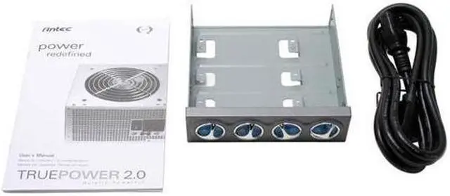 Alt view image 6 of 7 - Antec TruePower 2.0 TRUECONTROL II-550 550 W ATX12V 2.01 SLI Certified CrossFire Ready Power Supply