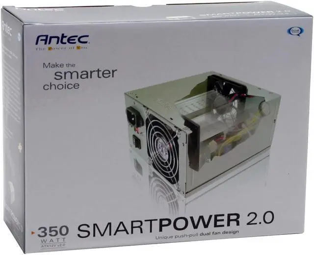 Alt view image 7 of 7 - Antec SmartPower 2.0 SP-350 350 W ATX12V Power Supply