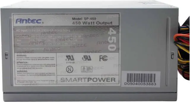 Alt view image 3 of 7 - Antec SmartPower 2.0 SP-450 450 W ATX12V Power Supply