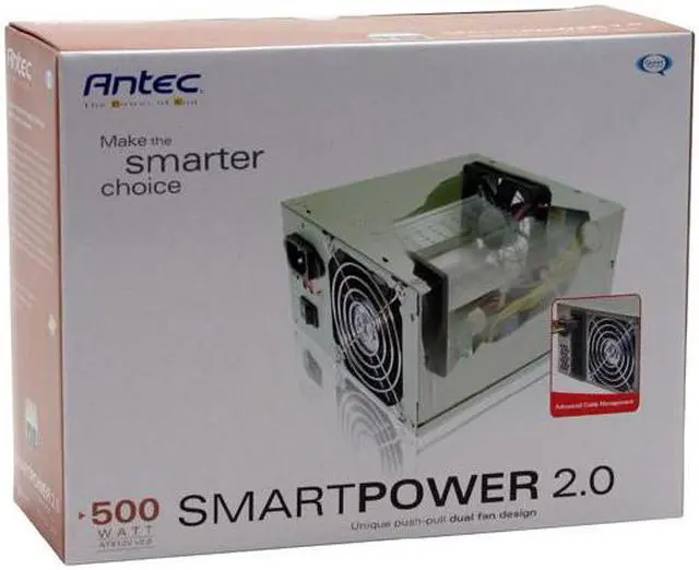 Alt view image 11 of 11 - Antec SmartPower 2.0 SP-500 500 W ATX12V SLI Ready Modular Power Supply