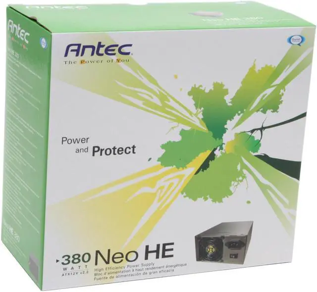 Alt view image 6 of 7 - Antec NeoPower NeoHE 380 380 W ATX12V SLI Certified CrossFire Ready Modular Active PFC Power Supply