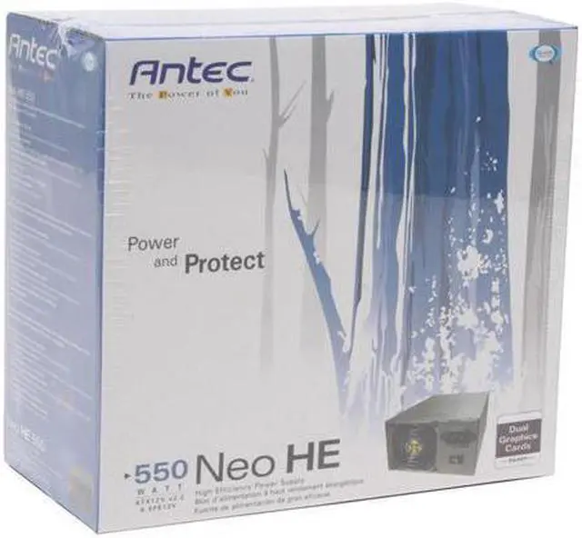 Alt view image 7 of 7 - Antec NeoPower 550 550 W ATX12V SLI Certified CrossFire Ready Active PFC Power Supply