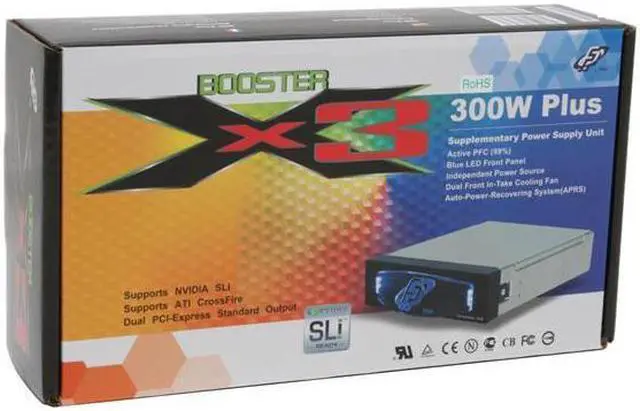 Alt view image 5 of 5 - FSP Group BoosterX 3 FSP300-1E01 300 W Independent/Supplementary SLI Certified CrossFire Ready Modular Active PFC Supplementary Power Supply