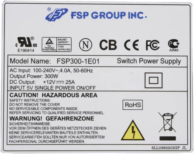 Alt view image 10 of 13 - FSP Group CB700-60THNX3 400W+300W ATX SLI Certified CrossFire Ready Power Supply Combo