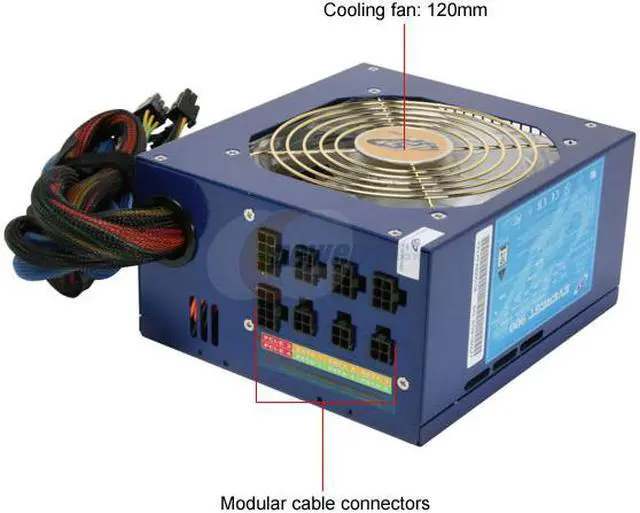 Alt view image 3 of 10 - FSP Group Everest 900 900 W ATX12V V2.2/EPS V2.91 SLI Ready CrossFire Ready Modular Active PFC Power Supply