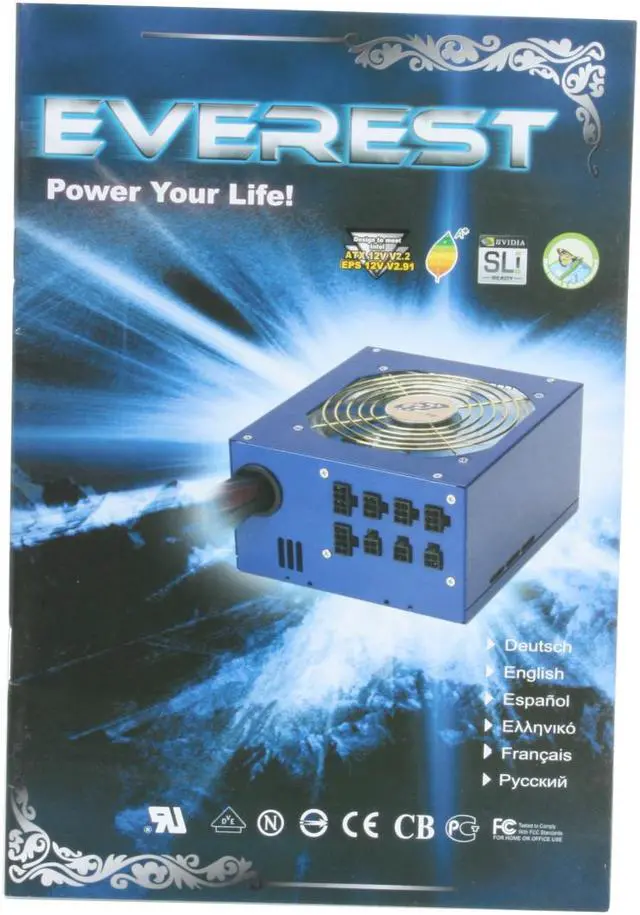 Alt view image 9 of 10 - FSP Group Everest 900 900 W ATX12V V2.2/EPS V2.91 SLI Ready CrossFire Ready Modular Active PFC Power Supply