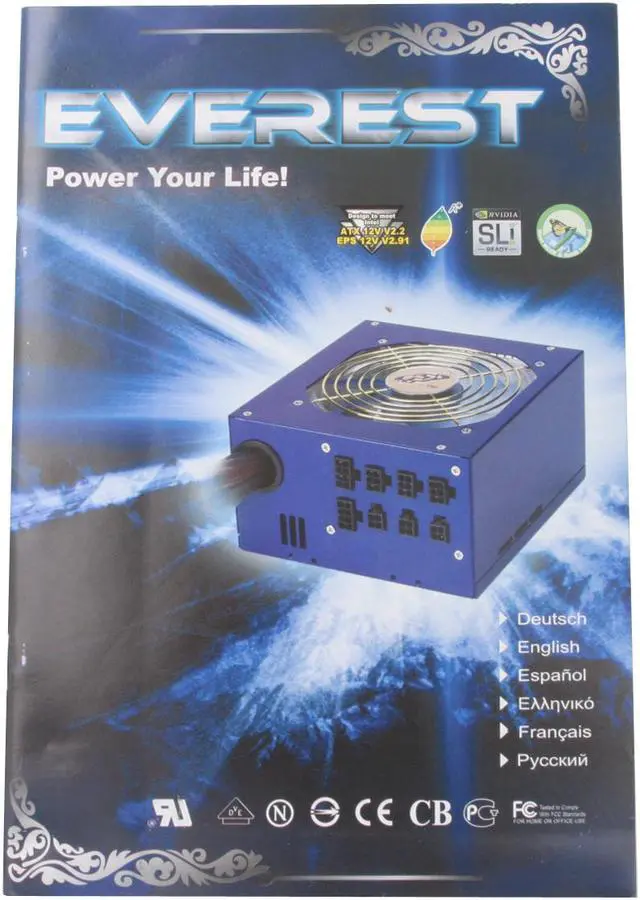 Alt view image 12 of 13 - FSP Group Everest 800 800 W ATX12V V2.2/EPS V2.91 SLI Ready CrossFire Ready Modular Active PFC Power Supply