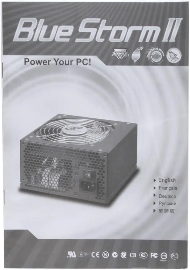 Alt view image 9 of 10 - FSP Group Blue Storm II 400 400 W ATX 2.2 Active PFC Power Supply