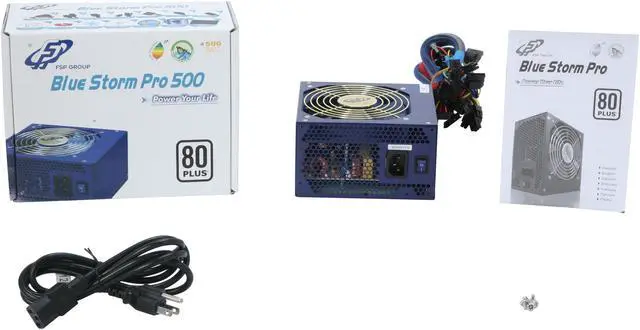 Alt view image 7 of 8 - FSP Group Blue Storm Pro 500 500 W ATX2.3 / EPS 12V 2.92 80 PLUS Certified Active PFC Power Supply