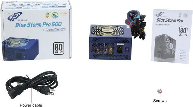 Alt view image 8 of 8 - FSP Group Blue Storm Pro 500 500 W ATX2.3 / EPS 12V 2.92 80 PLUS Certified Active PFC Power Supply