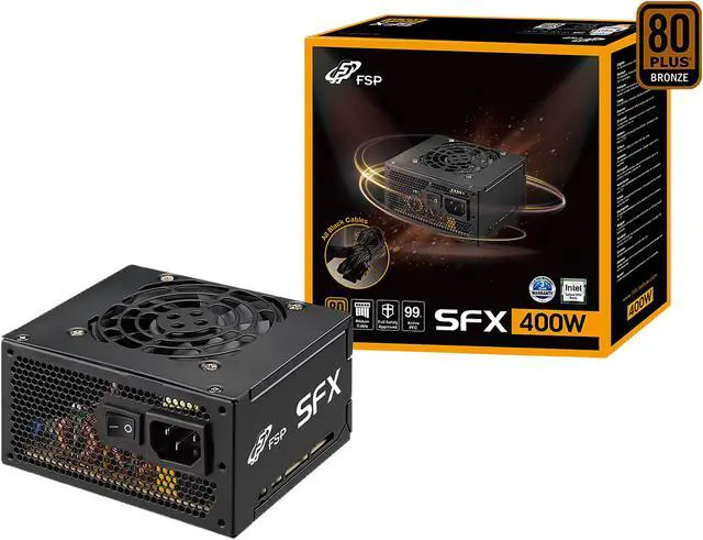 Main image of FSP 400W Micro ATX12V / SFX12V 80 PLUS BRONZE Certified Active PFC Power Supply with Intel Haswell Ready (FSP400-60GHS(85)-R1)