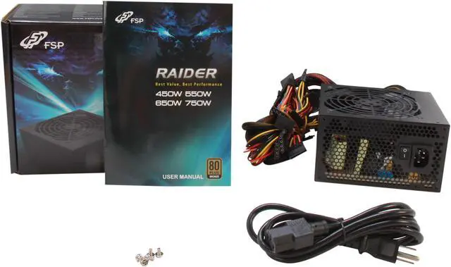 Alt view image 7 of 7 - FSP Group RAIDER 750W (RAIDER 750) ATX12V2.92 SLI Certified 80PLUS BRONZE Certified +12V Single rail Power Supply compatible with Intel Haswell Certified