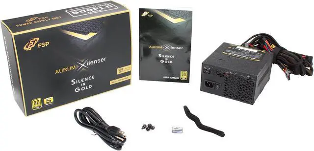Alt view image 7 of 7 - FSP Group AURUM XILENSER 500W AU-500FLD ATX12 v2.92 SLI Ready CrossFire Ready 80 PLUS GOLD Certified Active PFC Fanless Power Supply with Intel Hawell Ready