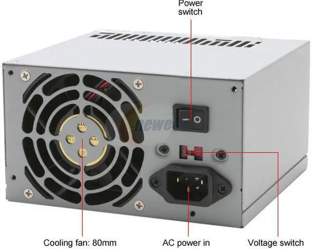 Alt view image 2 of 7 - FSP Group ATX350-PA 350W ATX 12V (v 2.2)    Power Supply - OEM