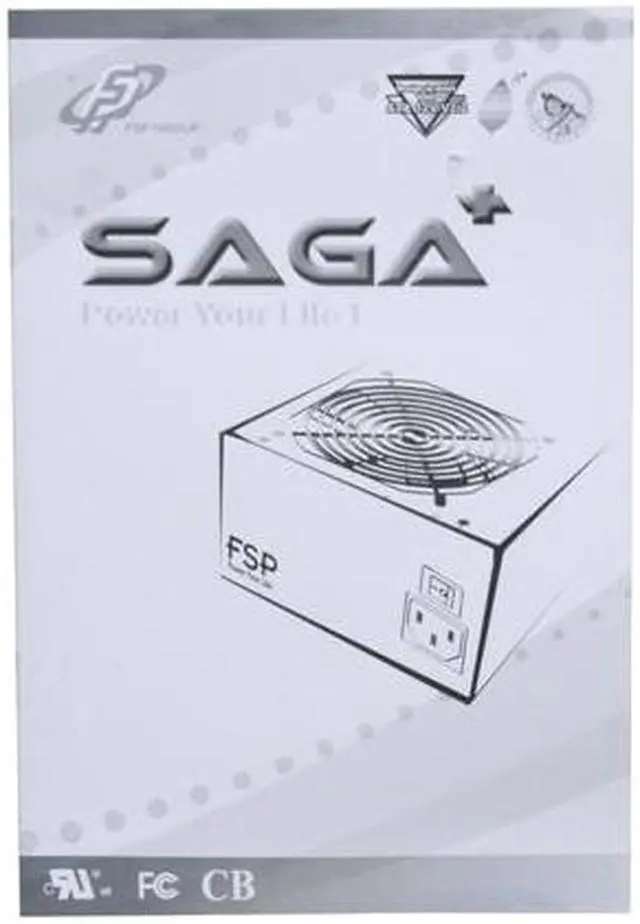 Alt view image 9 of 10 - FSP Group SAGA+ 450R 450 W ATX12V v2.2 Power Supply