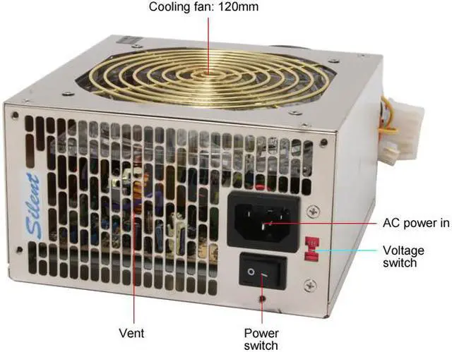 Alt view image 2 of 8 - Spire SP-ATX-600W 600 W ATX12V Power Supply