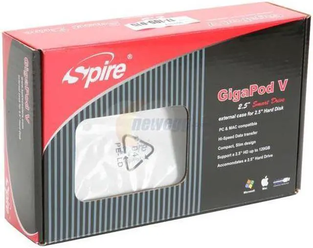 Alt view image 6 of 6 - Spire SP222 Aluminum 2.5" USB 2.0 External Enclosure