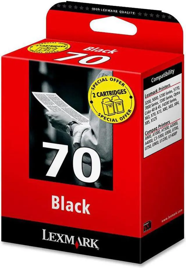 Main image of LEXMARK 12A1970 Ink Cartridge, Black