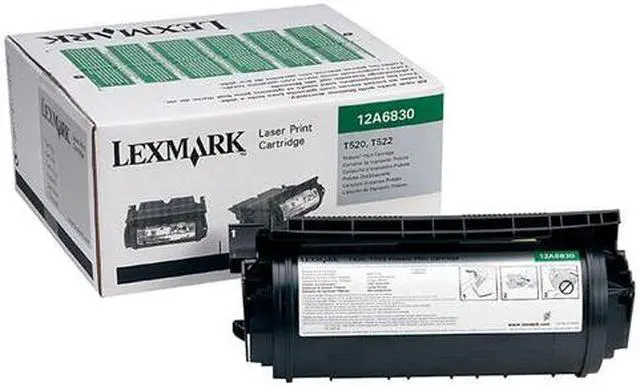 Main image of Lexmark 12A6830 Return Program Toner Cartridge - Black