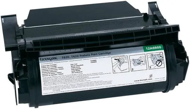 Main image of Lexmark 12A6860 Return Program Toner Cartridge - Black