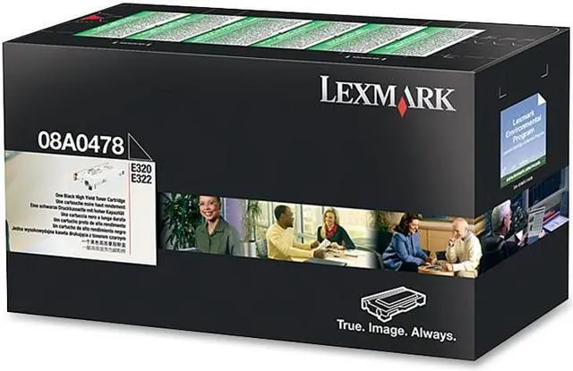 Main image of Lexmark 08A0478 High Yield Return Program Toner Cartridge - Black