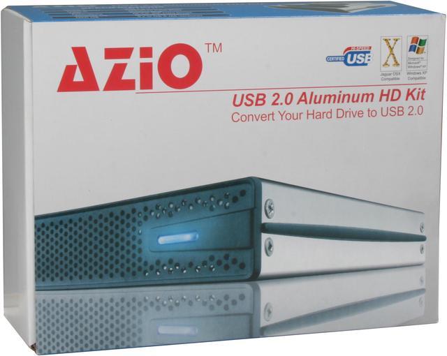 Alt view image 7 of 7 - AZiO Aluminum Series ENC311-U41 Aluminum 3.5" IDE USB 2.0 External Enclosure