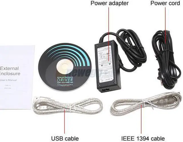 Alt view image 3 of 4 - AZiO Aluminum Series ENC311-C41 Aluminum 3.5" IDE USB 2.0+1394a External Enclosure