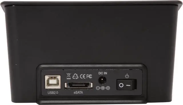 Alt view image 3 of 7 - AZiO ADP-SU33 ABS 2.5" & 3.5" Black SATA USB 2.0 & eSATA HDD Docking Station (OTB)