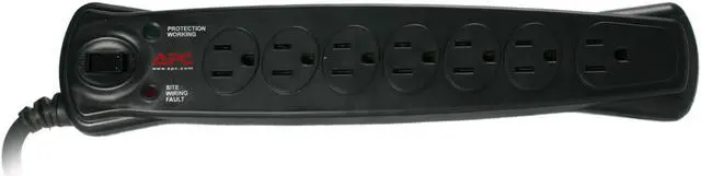 Alt view image 2 of 7 - APC P74 4 Feet 7 Outlets 490 Power Surge Protector