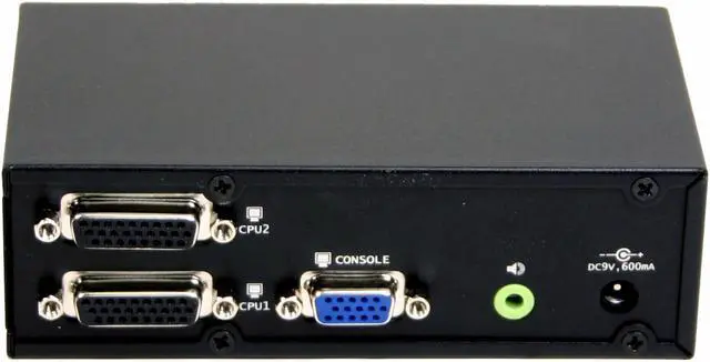 Alt view image 3 of 5 - JustCom JC-102A KVM Switch with Audio