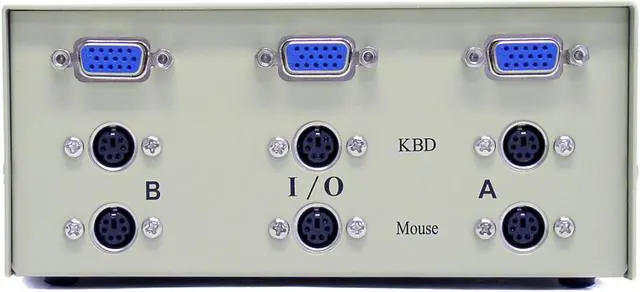 Alt view image 2 of 4 - GENERIC 40H1-26602 2-Port Rotary KVM Switch
