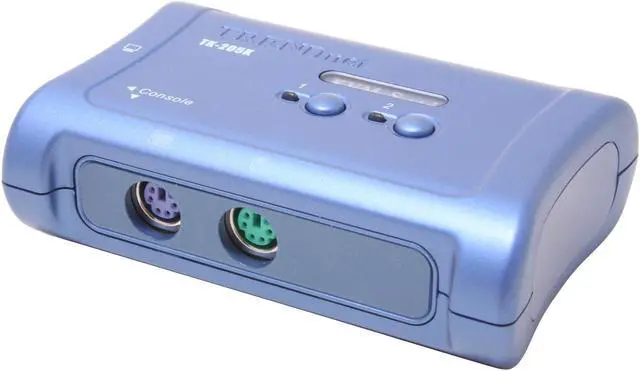 Alt view image 2 of 6 - TRENDnet TK-205K KVM Switch with Integrated Cables