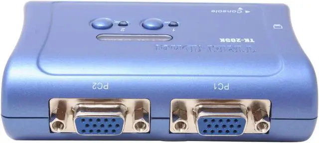 Alt view image 3 of 6 - TRENDnet TK-205K KVM Switch with Integrated Cables