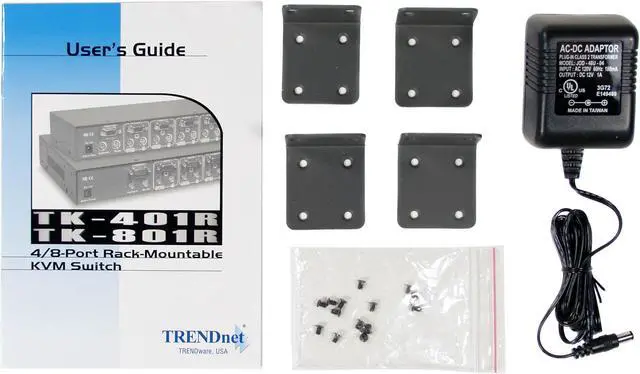 Alt view image 3 of 4 - TRENDnet TK-801R 8-Port PS/2 Rack Mount KVM Switch
