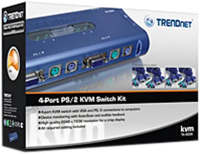Alt view image 4 of 4 - TRENDnet TK-400K KVM Switch Kit