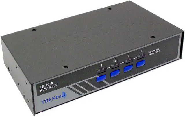Main image of TRENDnet TK-401R 4-Port PS/2 Rack Mount KVM Switch