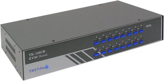 Alt view image 2 of 5 - TRENDnet TK-1601R 16-Port PS/2 Rack Mount KVM Switch