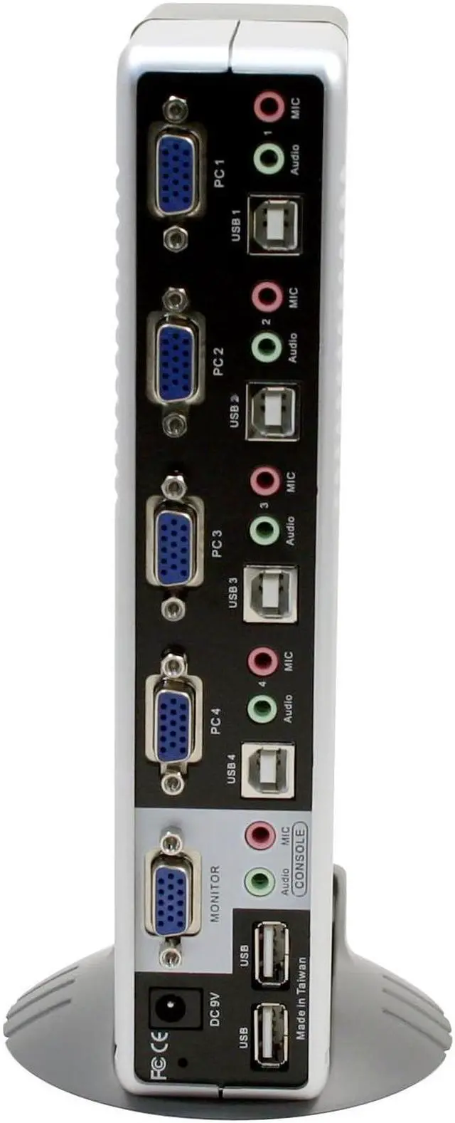 Alt view image 3 of 6 - LINKSKEY LKV-248AUSK 4-Port Desktop USB + PS/2 KVM Switch w/ Audio & Mic