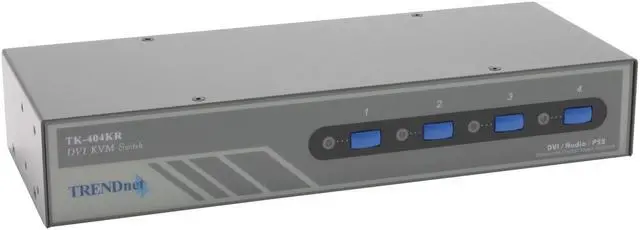 Main image of TRENDnet TK-404KR 4-Port Rack Mount DVI KVM Switch w/ Audio