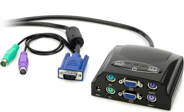 Main image of BELKIN OmniView SOHO F1D201 2-port Reverse KVM Switch