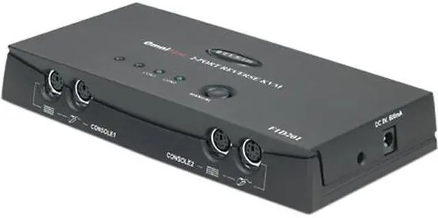 Alt view image 2 of 2 - BELKIN OmniView SOHO F1D201 2-port Reverse KVM Switch