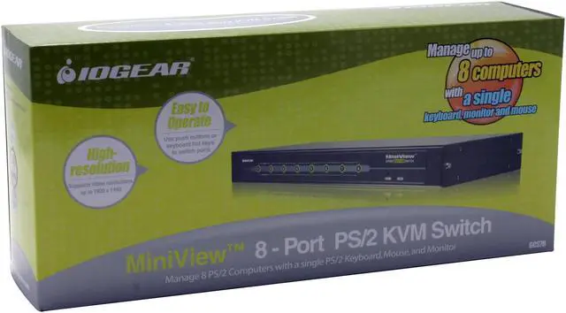 Alt view image 5 of 5 - IOGEAR GCS78 8-port KVM Switch