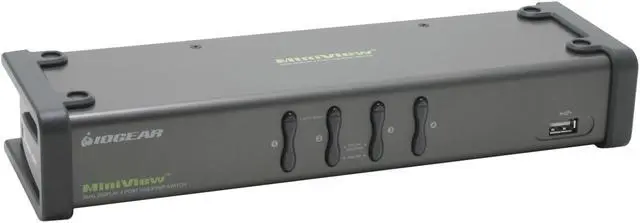 Main image of IOGEAR GCS1744 4-Port Dual View KVM Switch w/Audio and USB Peripheral Sharing