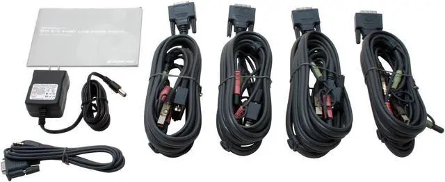 Alt view image 4 of 5 - IOGEAR GCS1764 4-Port DVI KVMP Switch USB Console, USB Peripherals, Audio