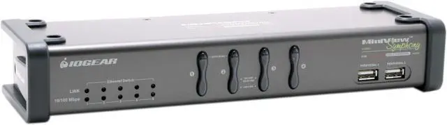 Main image of IOGEAR GCS1774 Miniview Symphony Multi-function 4-Port KVM Switch