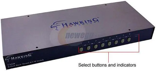 Main image of HAWKING CS168 8-Port KVM Switch with Rack-Mount