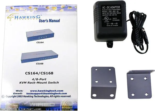 Alt view image 3 of 4 - HAWKING CS168 8-Port KVM Switch with Rack-Mount