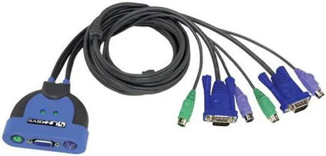 Alt view image 2 of 3 - LINKSYS KVM2KIT Integrated KVM Switch