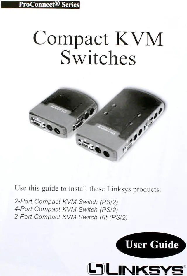 Alt view image 5 of 6 - LINKSYS ProConnect PS2KVM4 4-Port KVM Switch